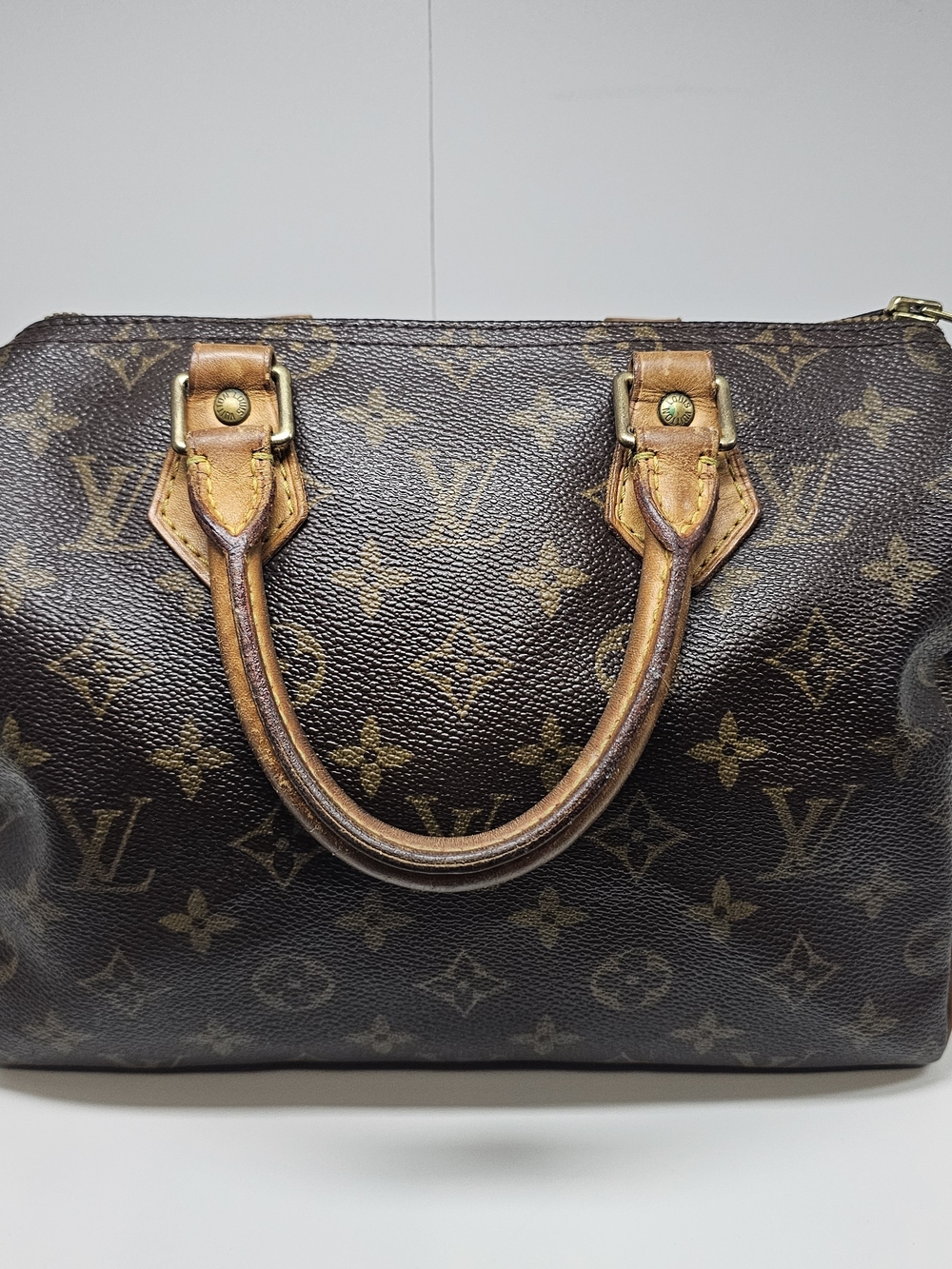 Louis Vuitton Brown Monogram Speedy Top-Handle Bag 25cm